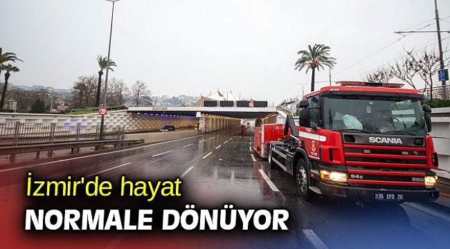 İzmir’de hayat normale dönüyor