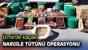 İzmir'de kaçak nargile tütünü operasyonu