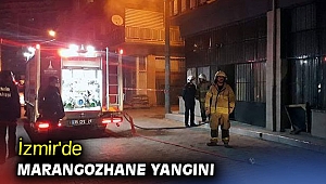 İzmir'de marangozhane yangını