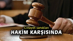 İzmir'de peş peşe işlenen cinayetlerin sanıkları hakim karşısında