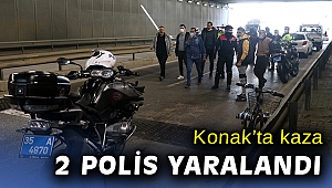 İzmir'de pikapla çarpışan motosikletteki 2 Yunus polisi yaralandı