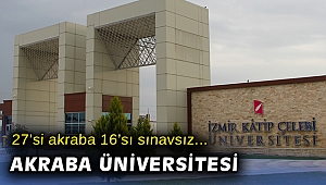 Katip Çelebi Üniversitesi kadrosunda 27 kişi akraba çıktı