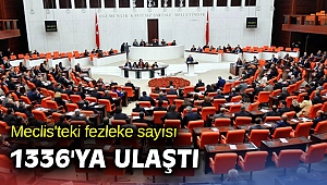 Meclis'teki fezleke sayısı 1336 oldu