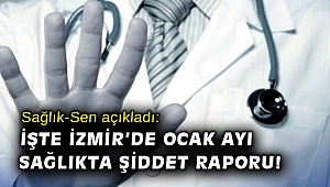 Sağlık-Sen açıkladı: İşte İzmir’de Ocak ayı sağlıkta şiddet raporu!