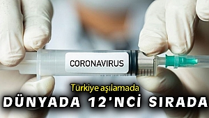 Türkiye aşılamada dünyada 12’nci sırada