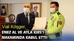 Vali Köşger, Enez Al ve Ayla Kırs’ı makamında kabul etti!