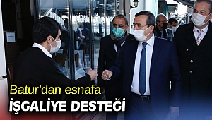 Başkan Batur esnafın yanında