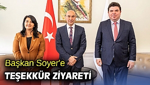 Başkan Soyer'e teşekkür ziyareti