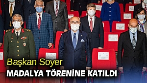 Başkan Tunç Soyer madalya törenine katıldı