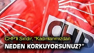 CHP’li Sındır, “Kadınlarımızdan neden korkuyorsunuz?”