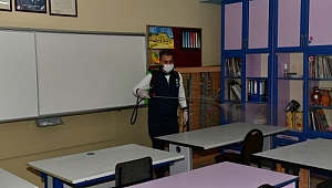 Çiğli’de Okullarda Dezenfekte Çalışmaları Sürüyor