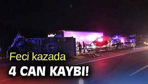 Feci kazada 4 can kaybı!
