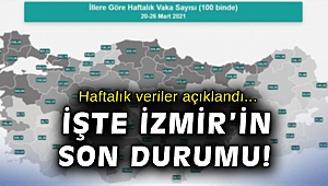 İllere göre haftalık vaka yoğunluğu haritası açıklandı