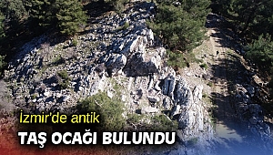 İzmir’de antik taş ocağı bulundu