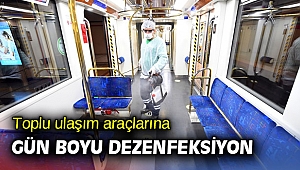 İzmir'de toplu ulaşım araçlarına gün boyu dezenfeksiyon