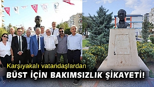 Karşıyakalı vatandaşlardan büst için bakımsızlık şikayeti!