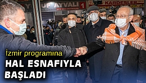 Kılıçdaroğlu İzmir’de hal esnafıyla buluştu