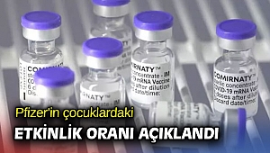 Korona aşısının çocuklardaki etkinlik oranı açıklandı