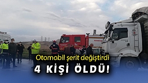 Manisa'da otomobil ile kamyon çarpıştı: 4 ölü