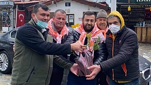 Orman İşletme Şefliğine ait fidanları Girbiyanoğlu dağıttı