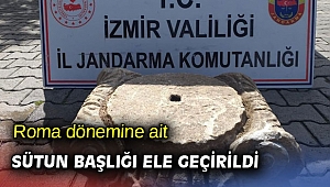 Roma dönemine ait sütun başlığı ele geçirildi