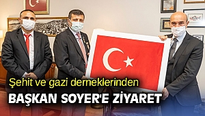 Şehit ve gazi derneklerinden Başkan Soyer'e ziyaret