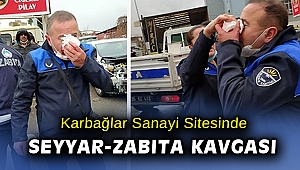 Seyyar satıcılarla Karabağlar zabıtası arasında arbede...
