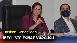 Başkan Sengel'den mecliste esnaf vurgusu