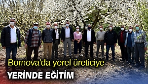 Bornova'da yerel üreticiye yerinde eğitim