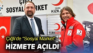 Çiğli'de Sosyal Market düzenlenen törenle açıldı!