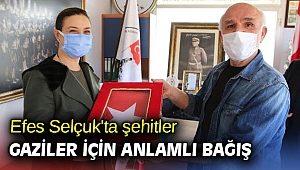Efes Selçuk'ta şehitler ve Gaziler için anlamlı bağış