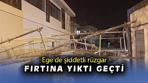 Fırtına yıktı geçti