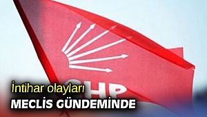 İntihar olayları meclis gündeminde