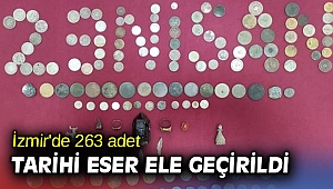 İzmir'de 263 adet tarihi eser ele geçirildi