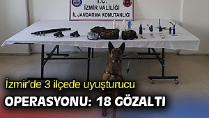 İzmir'de 3 ilçede uyuşturucu operasyonu: 18 gözaltı