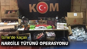 İzmir'de kaçak nargile tütünü operasyonu