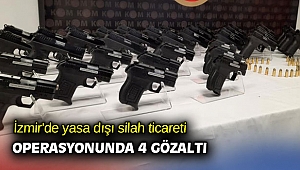İzmir'de yasa dışı silah ticareti operasyonunda 4 gözaltı