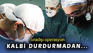Kalp içindeki kitle kalp durdurulmadan başarıyla çıkartıldı