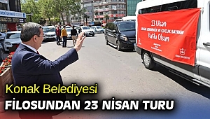 Konak Belediyesi filosundan 23 Nisan turu