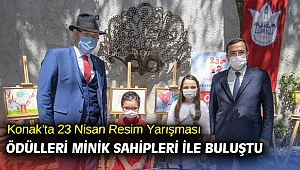 Konak’ta 23 Nisan Resim Yarışması Ödülleri minik sahipleri ile buluştu