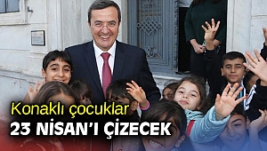 Konaklı çocuklar 23 Nisan’ı çizecek