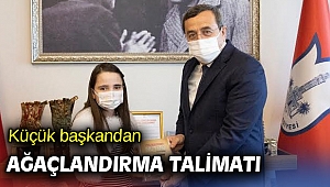 Küçük başkandan Ağaçlandırma talimatı
