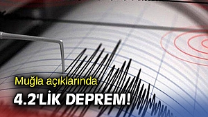 Muğla açıklarında 4.2'lik deprem!