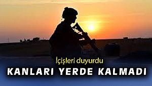 Şehitlerin kanı yerde kalmadı: 2 terörist öldürüldü