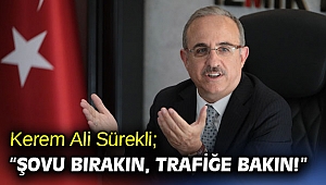 AK Parti İzmir İl Başkanı Kerem Ali Sürekli; “Şovu bırakın, trafiğe bakın!”