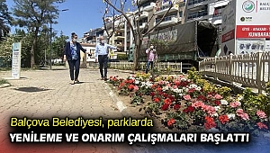 Balçova Belediyesi, parklarda yenileme ve onarım çalışmaları başlattı