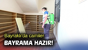 Bayraklı'da camiler Bayrama hazır!