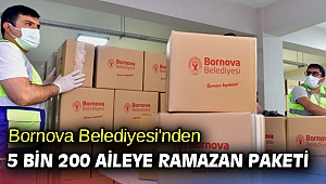 Bornova Belediyesi'nden 5 bin 200 aileye Ramazan Paketi