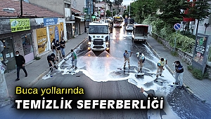 Buca yollarında temizlik seferberliği