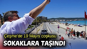 Çeşme’de 19 Mayıs coşkusu sokaklara taşındı